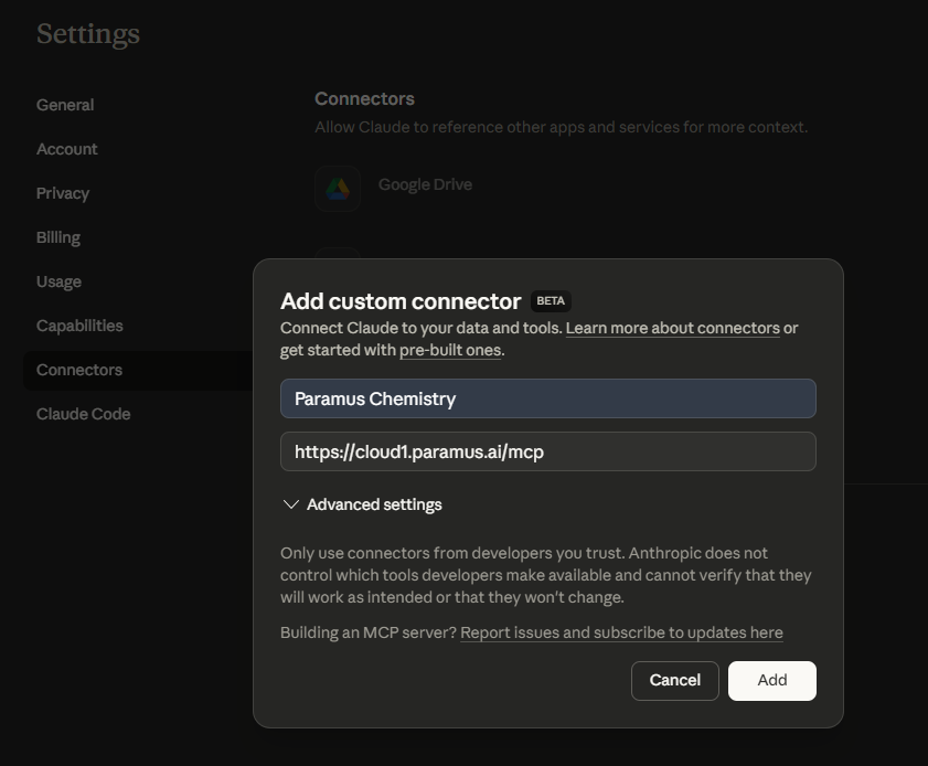 Add integration in Claude